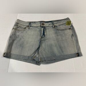 NWT Arizona Jean Co. Blue Denim Shorts Sz(17)